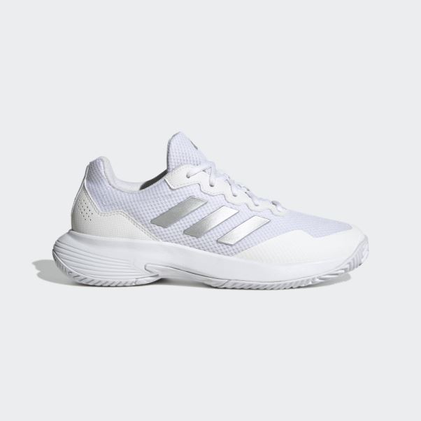 Adidas Gamecourt 2.0 Chaussures De Tennis Argent