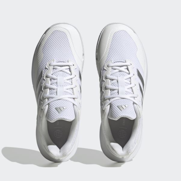 Adidas Gamecourt 2.0 Chaussures De Tennis Argent