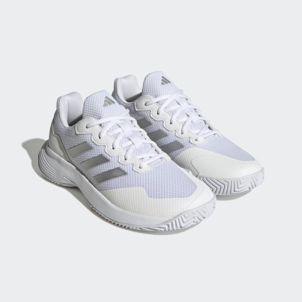 Adidas Gamecourt 2.0 Chaussures De Tennis Argent