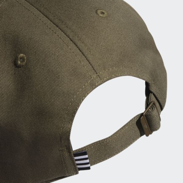 Casquette De Baseball En Sergé à 3 Bandes Adidas Olive