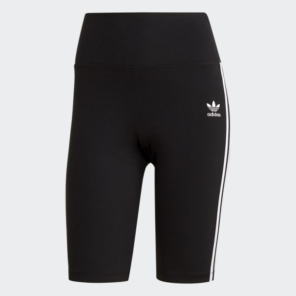 Collants Courts Taille Haute Bleu Adidas Adicolor Classics Primeblue