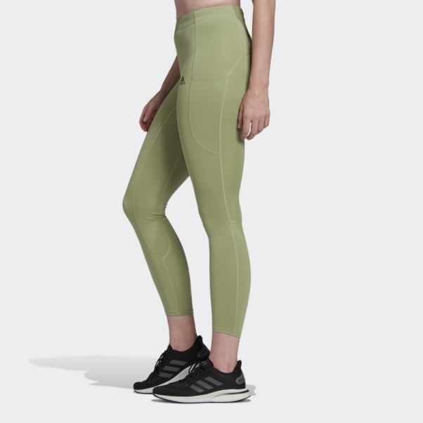 Legging Adidas Fastimpact Running 7/8 Citron Vert