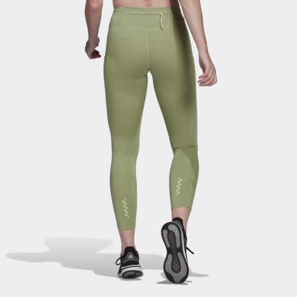 Legging Adidas Fastimpact Running 7/8 Citron Vert