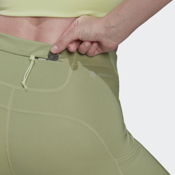Legging Adidas Fastimpact Running 7/8 Citron Vert