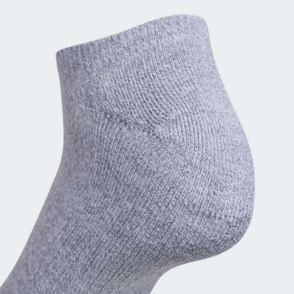 Chaussettes Invisibles Matelassées Athlétiques Adidas Gris Moyen 6 Paires
