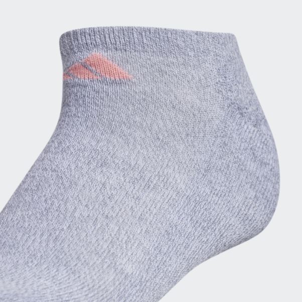 Chaussettes Invisibles Matelassées Athlétiques Adidas Gris Moyen 6 Paires