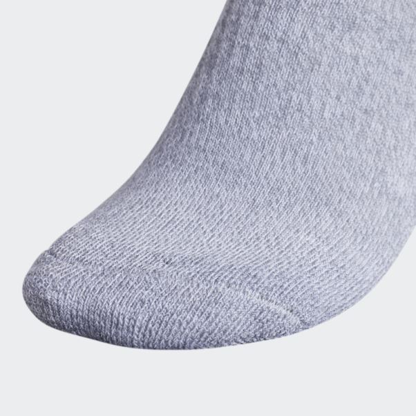 Chaussettes Invisibles Matelassées Athlétiques Adidas Gris Moyen 6 Paires