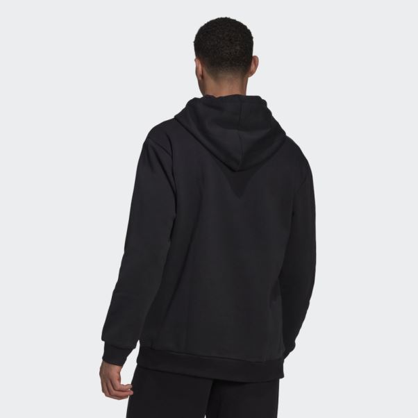 Adidas Sweat à Capuche Logo Géant Adidas Essentials Noir