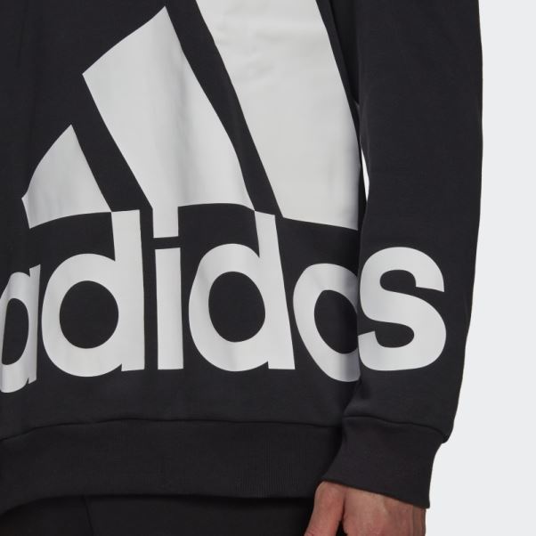Adidas Sweat à Capuche Logo Géant Adidas Essentials Noir