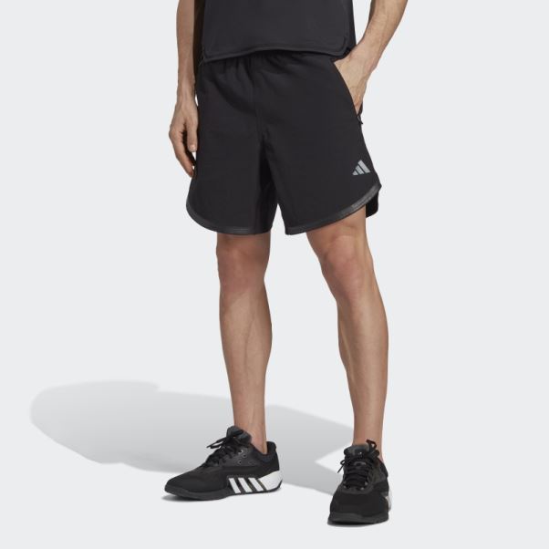 Short D'entraînement Adidas Conçu Pour L'entraînement En Cordura Noir