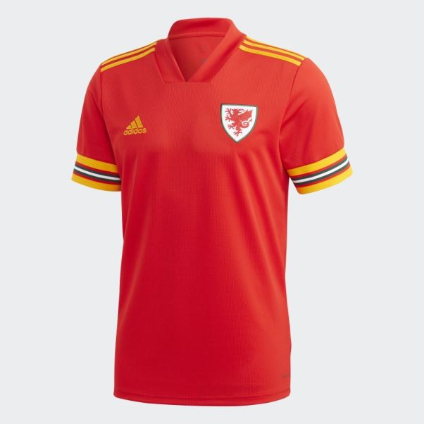 Maillot Domicile Pays De Galles Adidas Rouge