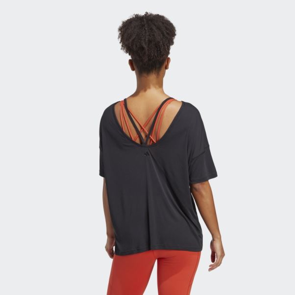 T-shirt Oversize Adidas Yoga Studio Noir