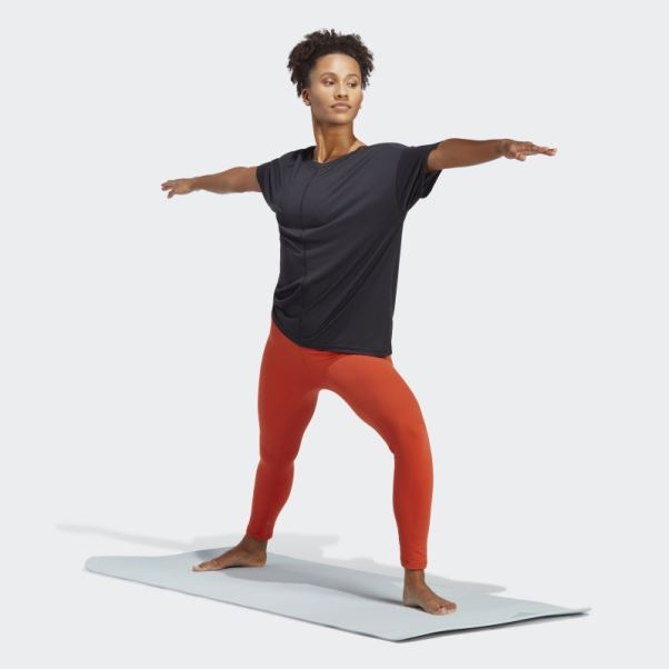T-shirt Yoga Studio Surdimensionné Adidas Noir
