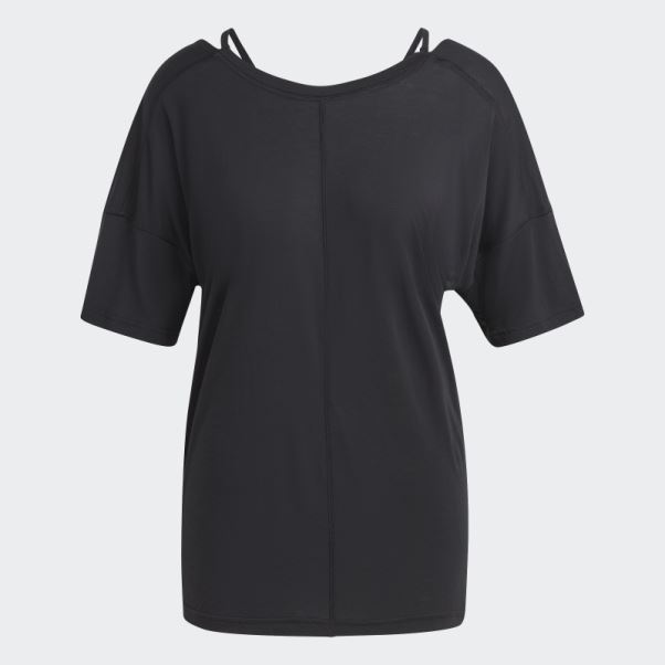 T-shirt Yoga Studio Surdimensionné Adidas Noir