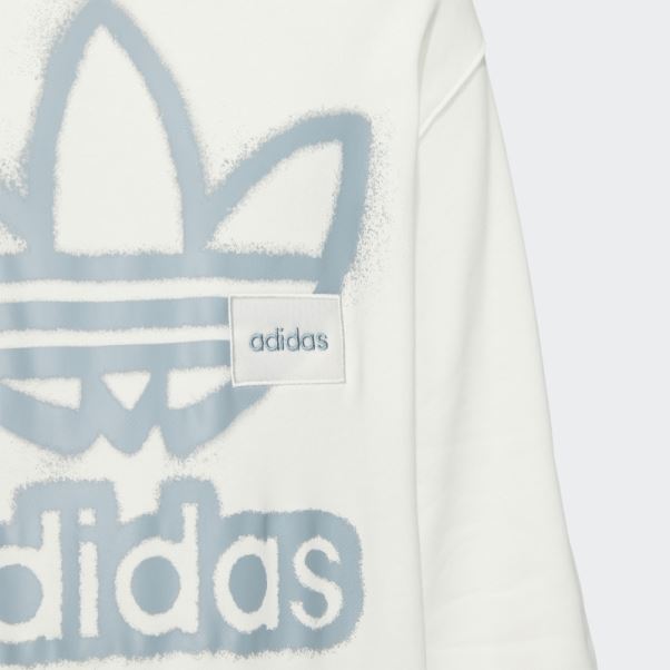 Sweat Adicolor Crew Blanc Adidas