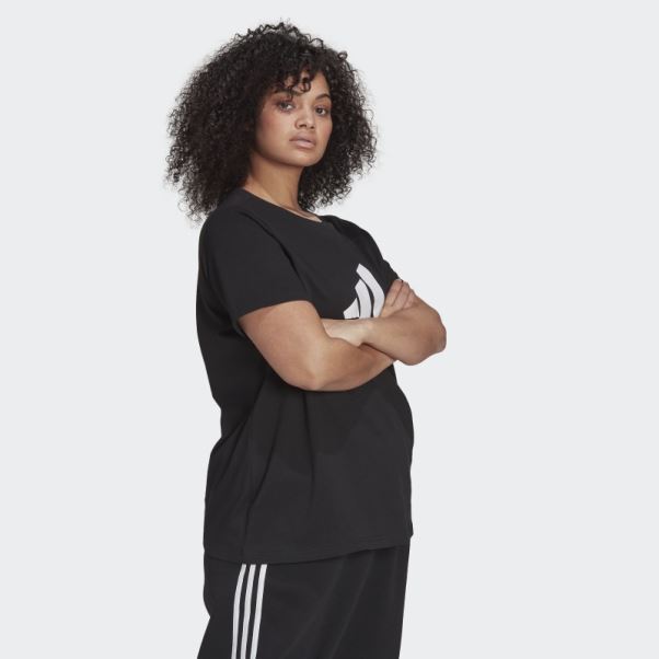 T-shirt à Logo Adidas Essentials Mode (taille Plus) Blanc