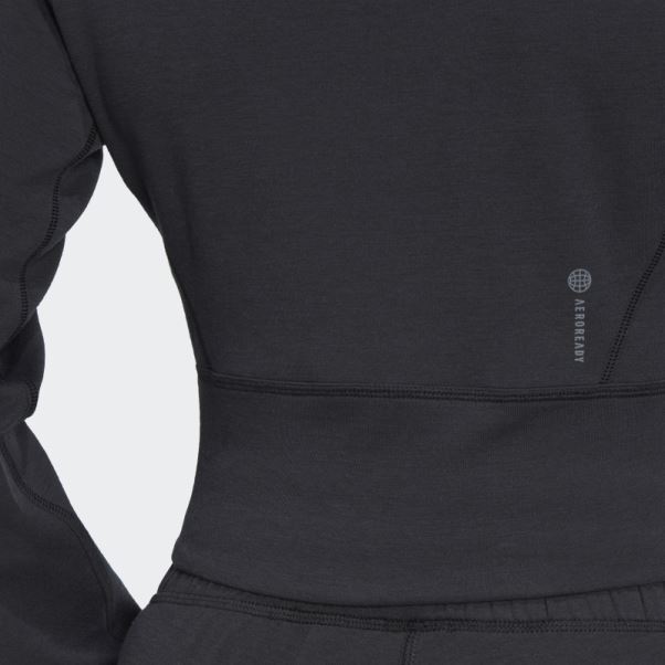 Adidas Aeroready Studio Track Top Noir