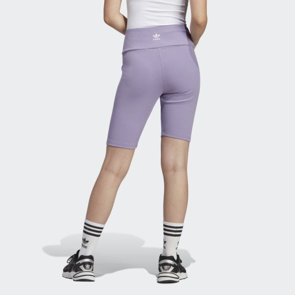 Leggings Courts Adicolor Essentials Lilas Adidas