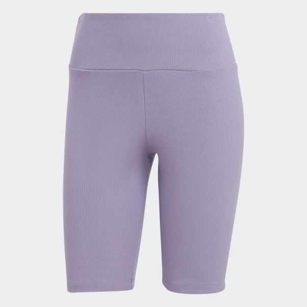 Leggings Courts Adicolor Essentials Lilas Adidas