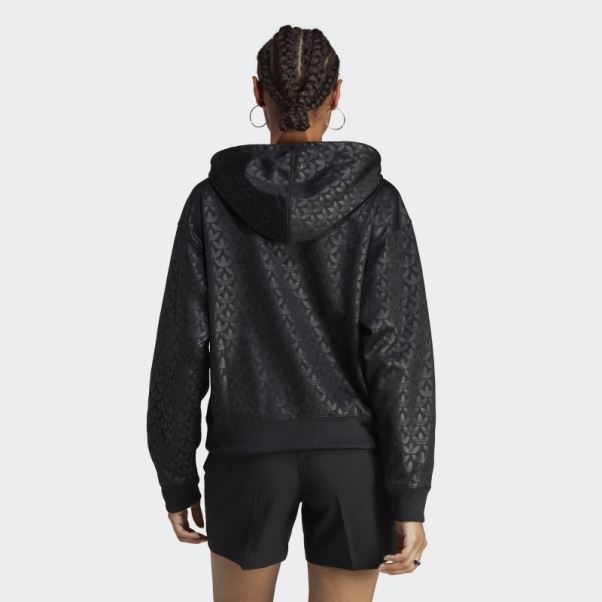 Sweat à Capuche Logo Adidas Noir