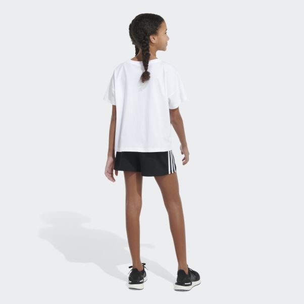 T-shirt Loose Box Adidas Blanc