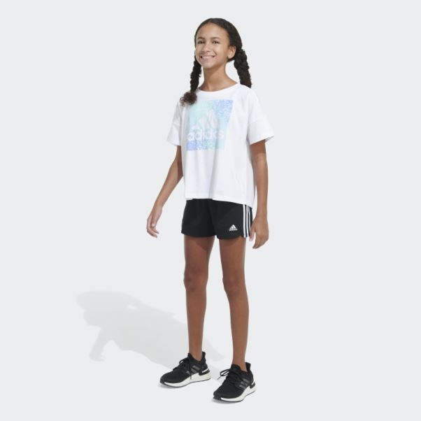 T-shirt Loose Box Adidas Blanc