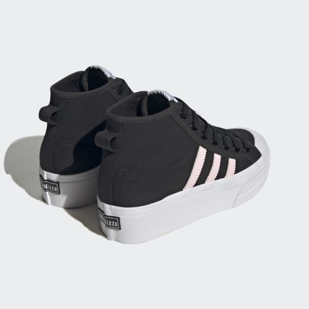 Adidas Noir Nizza Platform Mid Chaussures