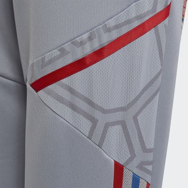 Lyonnais Tiro 21 Bas De Survetement D'entrainement Olympique Adidas Argent