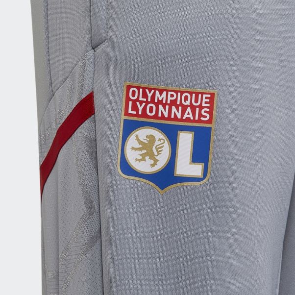 Lyonnais Tiro 21 Bas De Survetement D'entrainement Olympique Adidas Argent