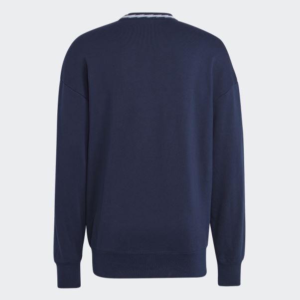 Sweat Adidas Bleu Marine Arsenal Lifestyler Crew