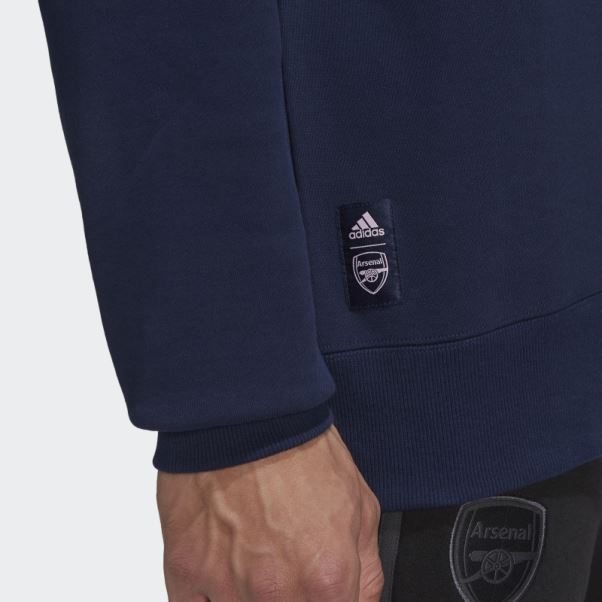 Sweat Adidas Bleu Marine Arsenal Lifestyler Crew