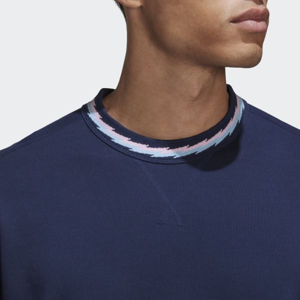 Sweat Adidas Bleu Marine Arsenal Lifestyler Crew