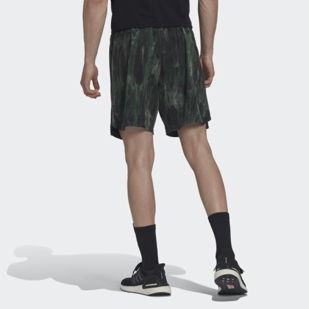 Short D'entraînement Spray Dye Vert Oxyde Adidas