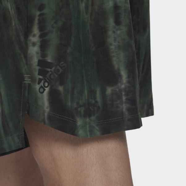 Short D'entraînement Spray Dye Vert Oxyde Adidas