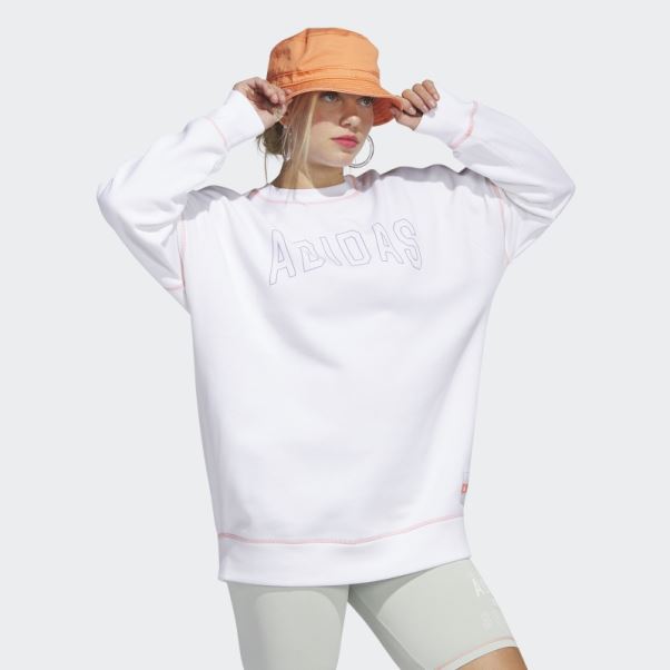 Sport Statement Sweat Boyfriend Crew Blanc Adidas