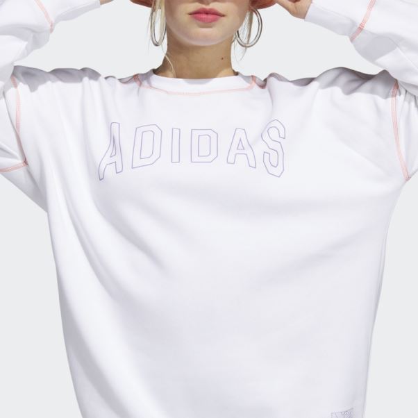 Sport Statement Sweat Boyfriend Crew Blanc Adidas