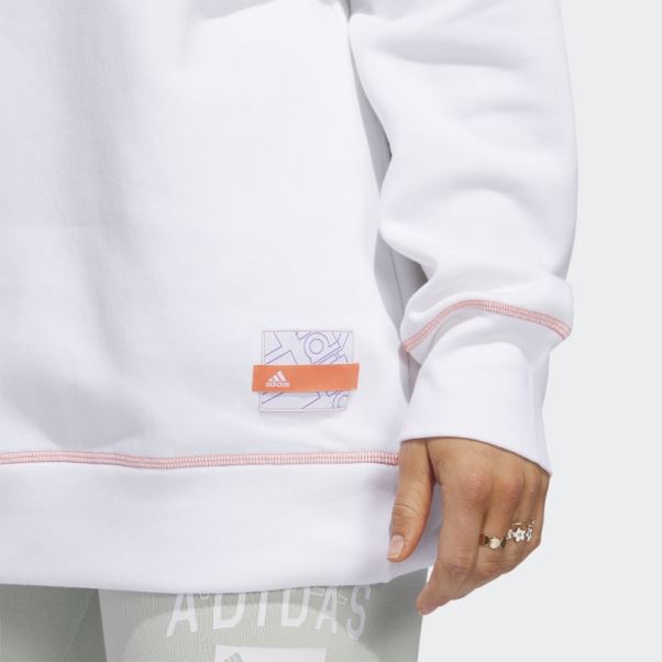 Sport Statement Sweat Boyfriend Crew Blanc Adidas