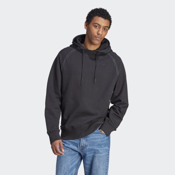 Sweat à Capuche En Nylon Froissé Premium Essentials Adidas Noir