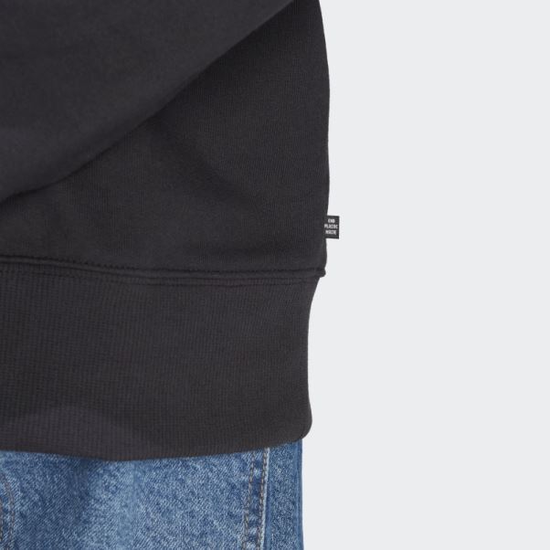 Sweat à Capuche En Nylon Froissé Premium Essentials Adidas Noir
