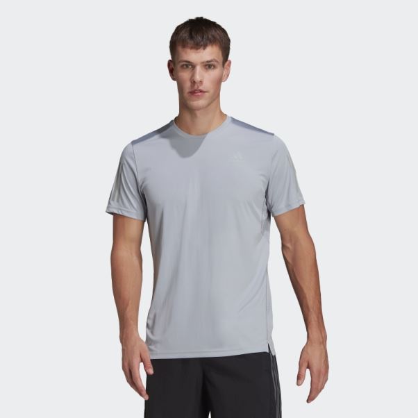 Adidas Possède Le T-shirt De Course Argenté