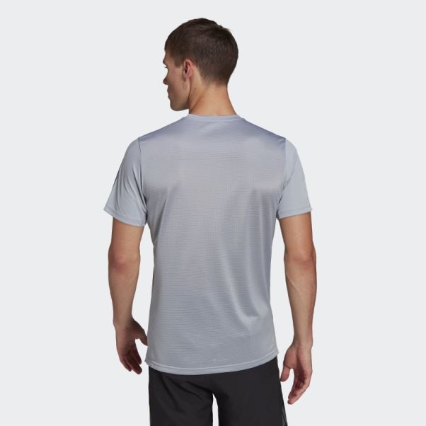 Adidas Possède Le T-shirt De Course Argenté