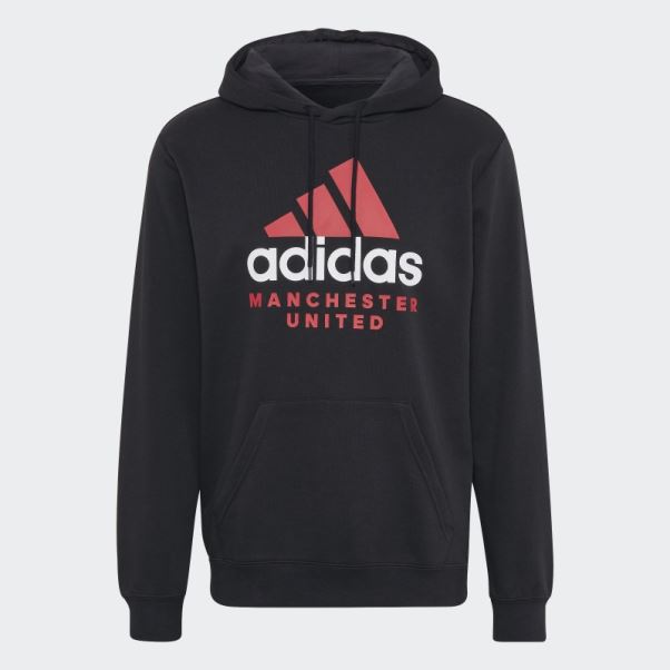 Sweat à Capuche Adidas Manchester United Dna Graphique Noir
