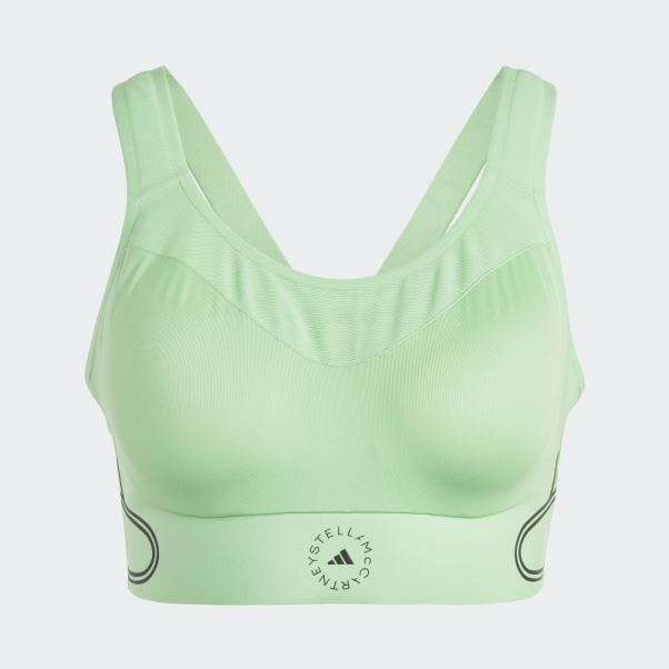 Soutien-gorge De Sport à Maintien élevé Adidas By Stella Mccartney Truepace Vert Flash Chaud