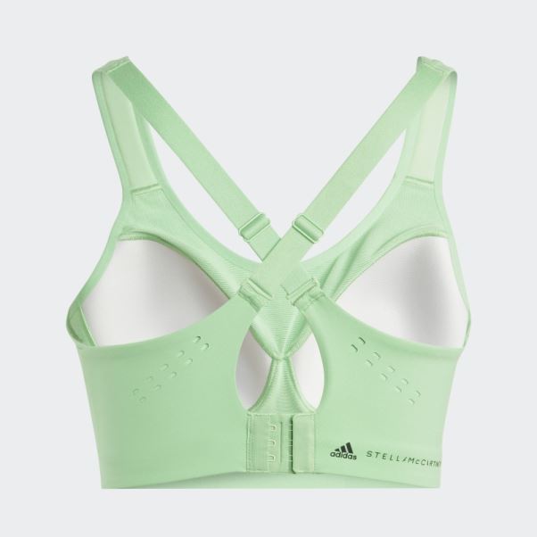 Soutien-gorge De Sport à Maintien élevé Adidas By Stella Mccartney Truepace Vert Flash Chaud