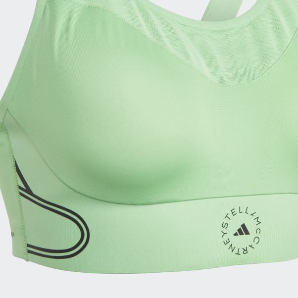 Flash Vert Adidas By Stella Mccartney Truepace Soutien-gorge De Sport à Maintien élevé Mode