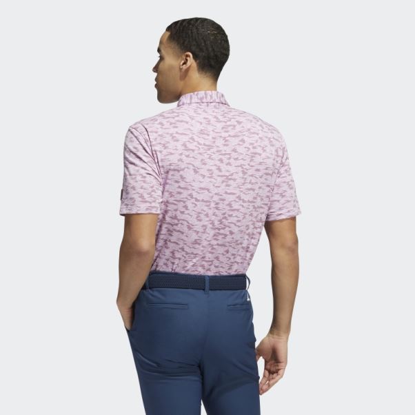 Polo Adidas Go-to Camo Bordeaux