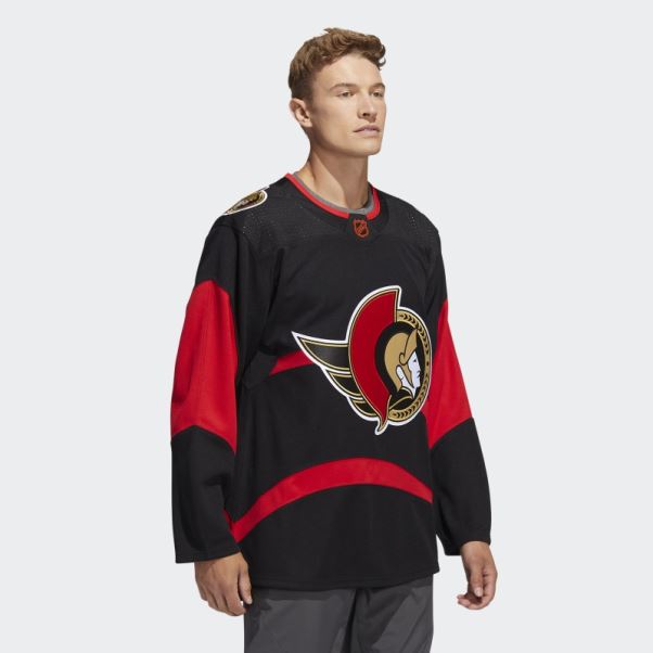 Maillot Senators Genuine Reverse Retro Wordmark Noir Adidas