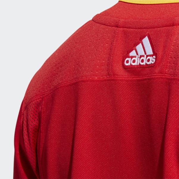 Maillot Adidas Flammes Home Authentique Rouge