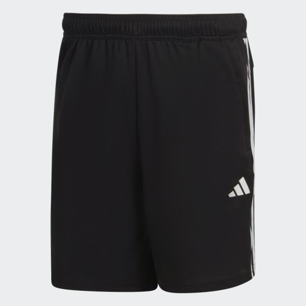 Short D'entraînement à 3 Bandes En Piqué Train Essentials Adidas Noir