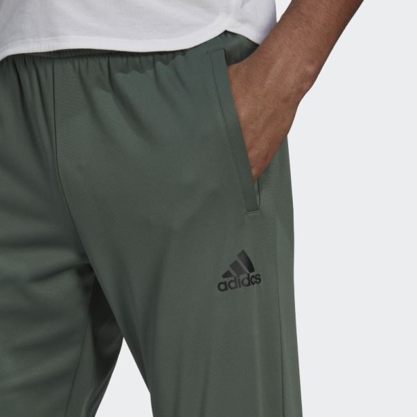 Pantalon Fuselé Adidas Green Oxide Aeroready Game And Go Avec Petit Logo